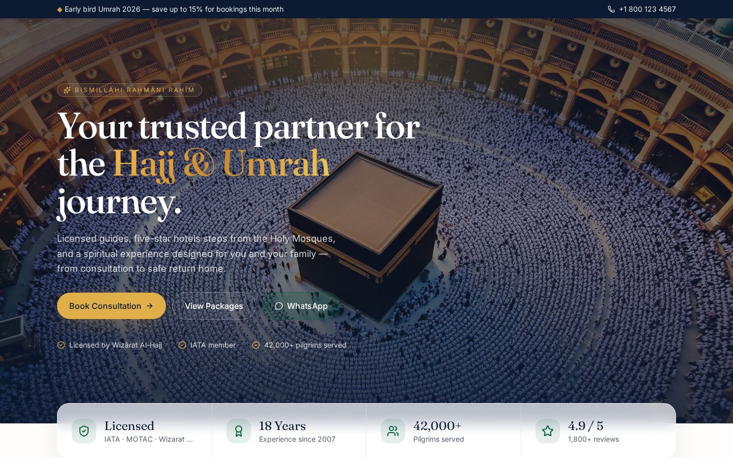 Website travel umroh dan haji